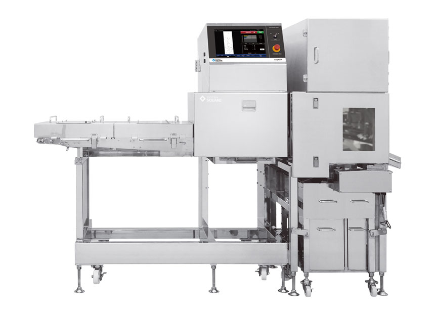 Foreign body inspection system equipped with multi-lane air jet sorter